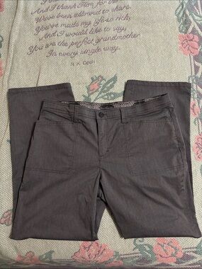 Business Grey Women Straight-Leg Pants Size 14 VG
